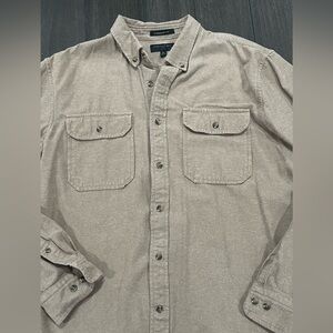 Banana Republic tan button up size XL